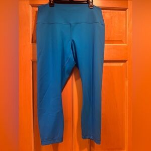 Lululemon Blue Wunder Train High-Rise Crop-23” Size 14